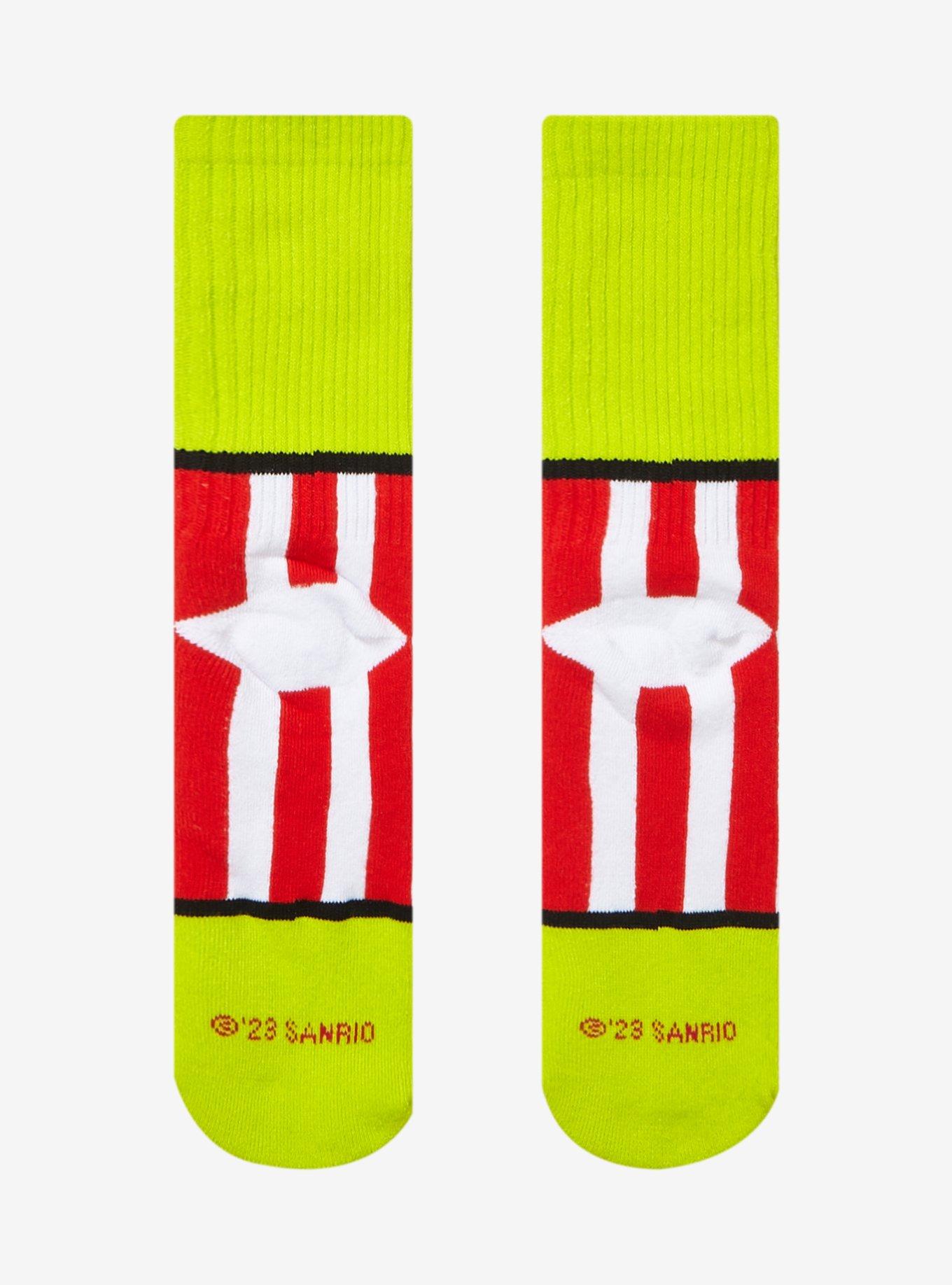 Keroppi Figural Bow Crew Socks, , alternate