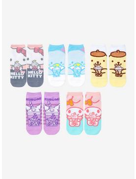 Hello Kitty And Friends Boba No-Show Socks 5 Pair, , hi-res