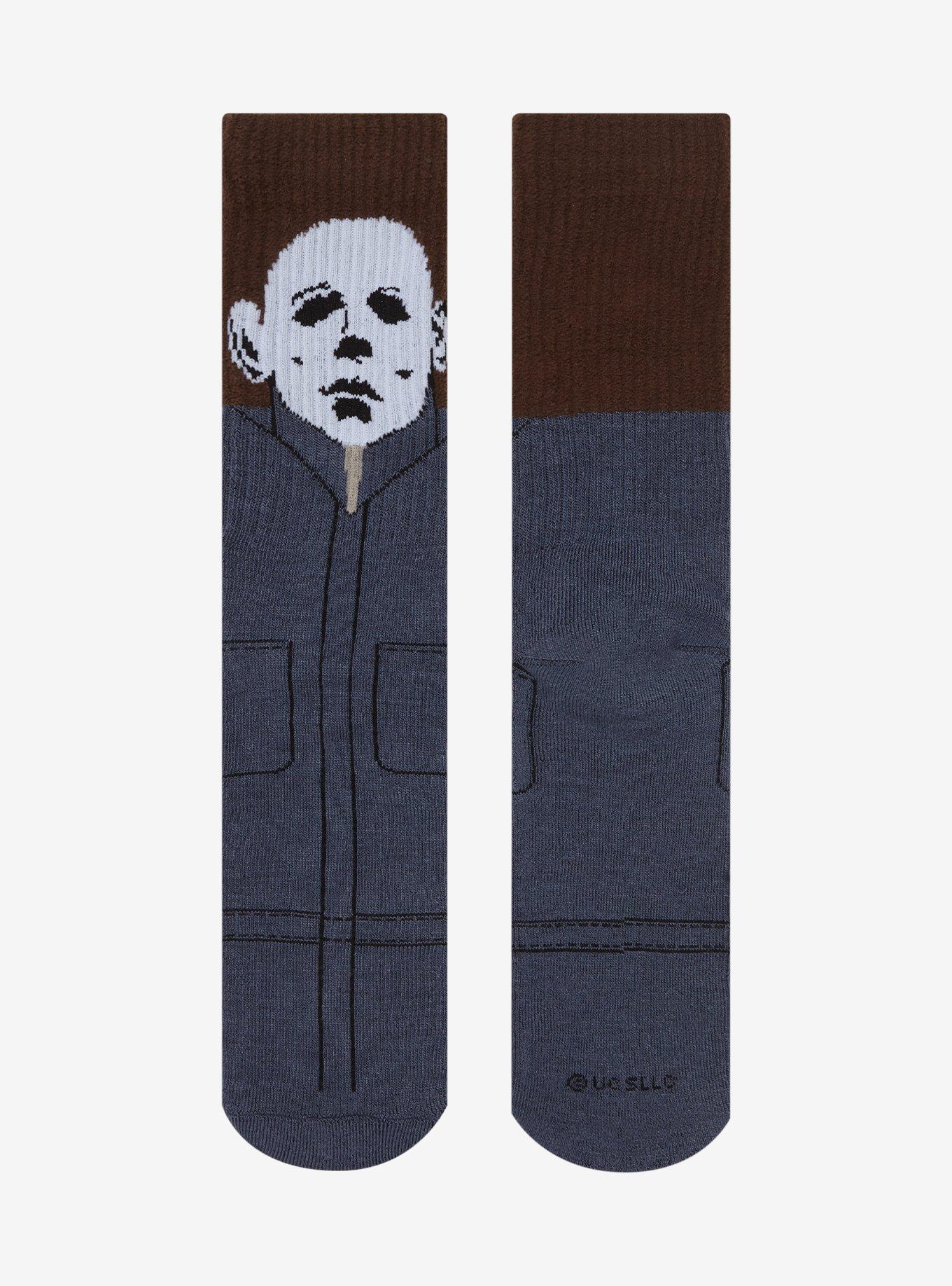 Halloween Michael Myers Crew Socks, , alternate