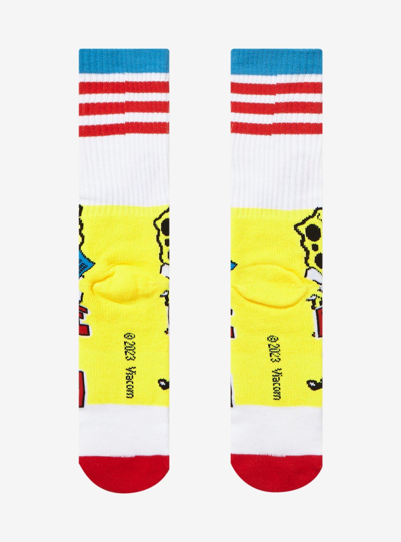 SpongeBob SquarePants Employee Of The Month Crew Socks, , alternate