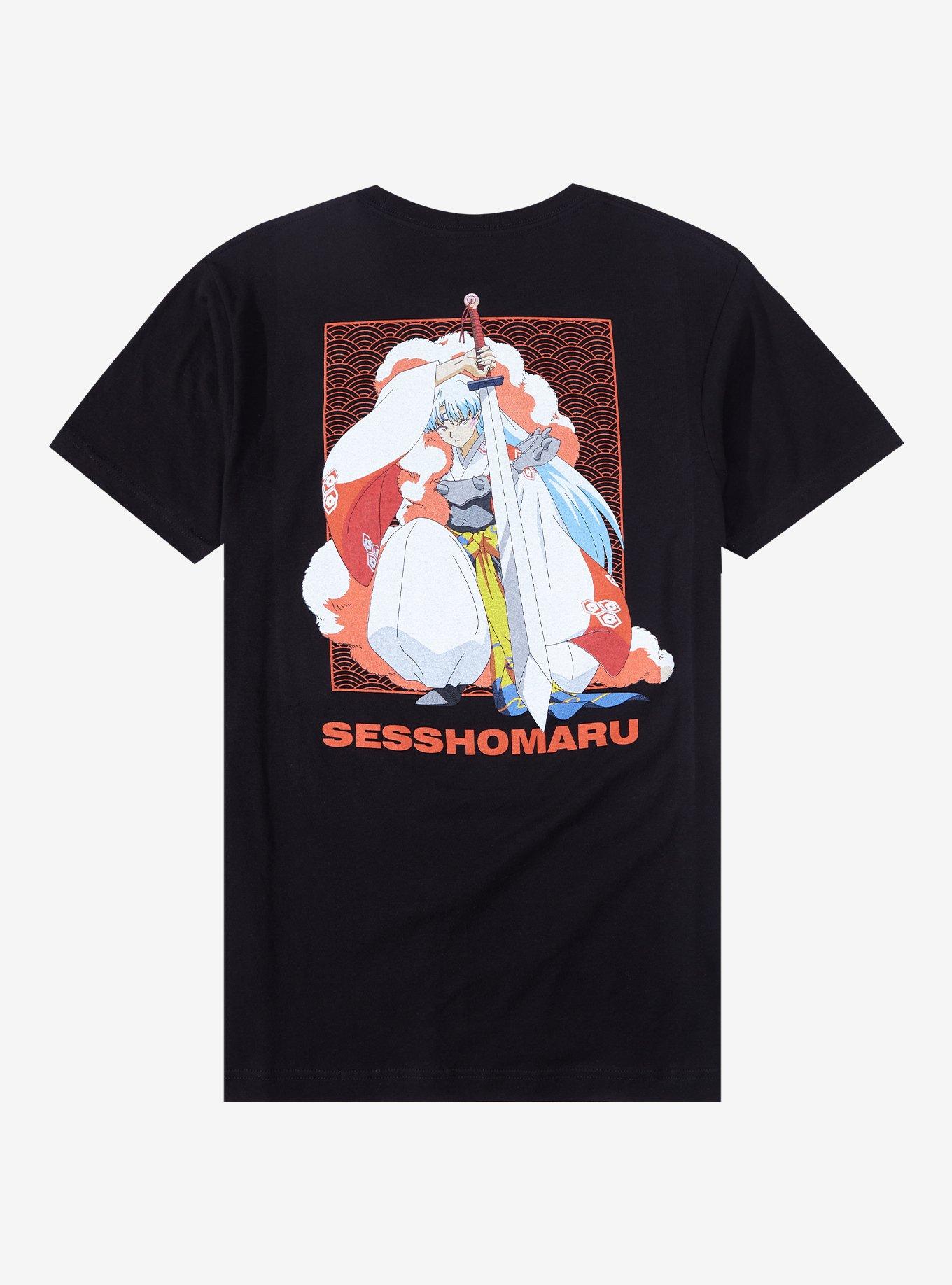 InuYasha Sesshomaru Portrait T-Shirt - BoxLunch Exclusive, BLACK, alternate