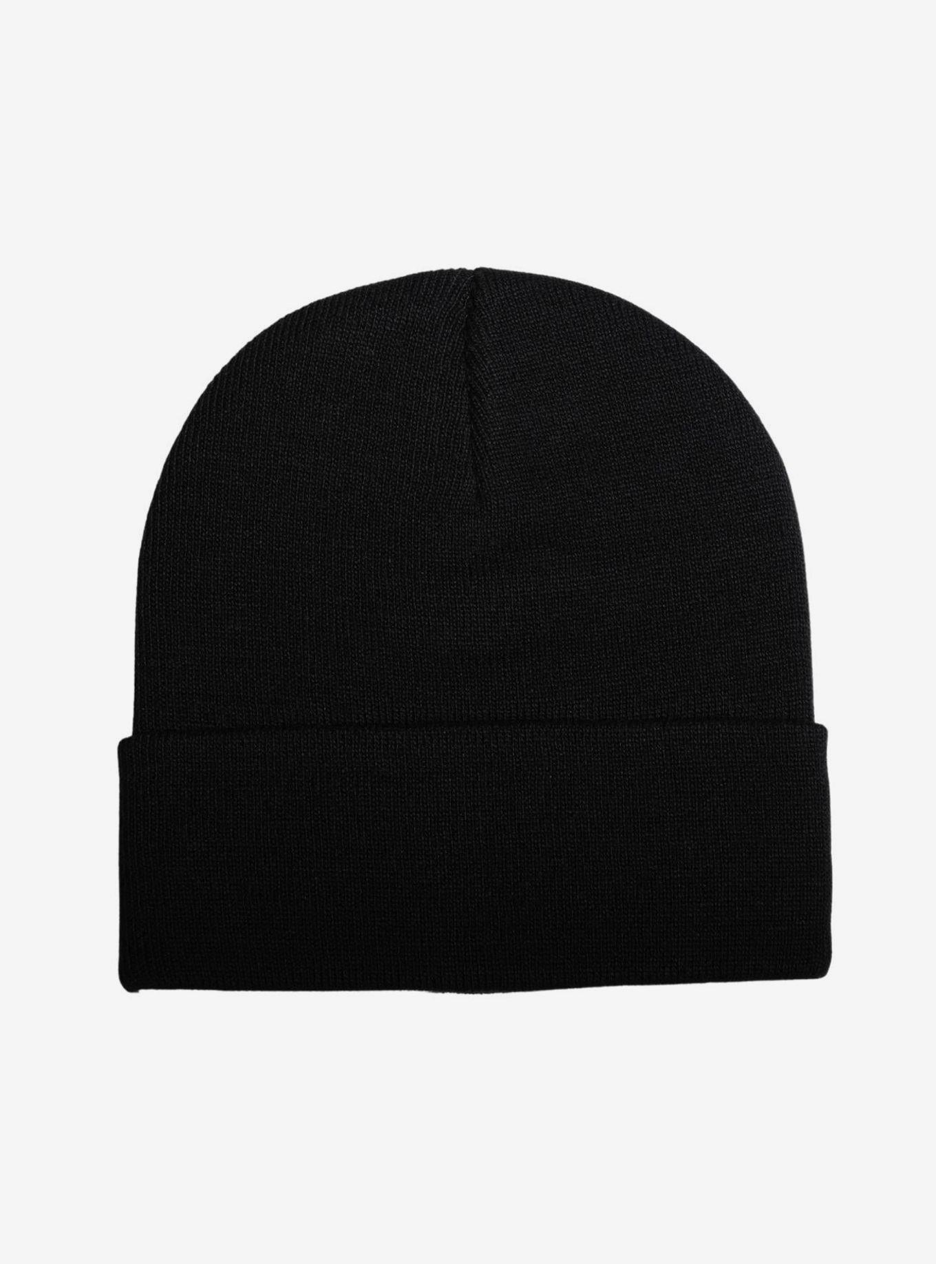 Black Skeleton Rose Beanie 2 Pack, , alternate