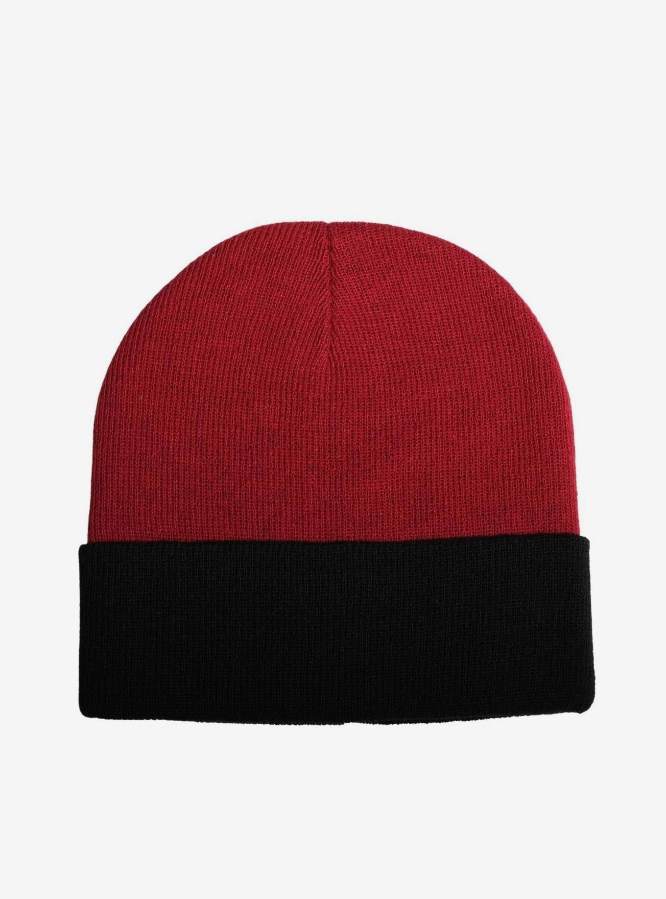 Black Skeleton Rose Beanie 2 Pack, , alternate