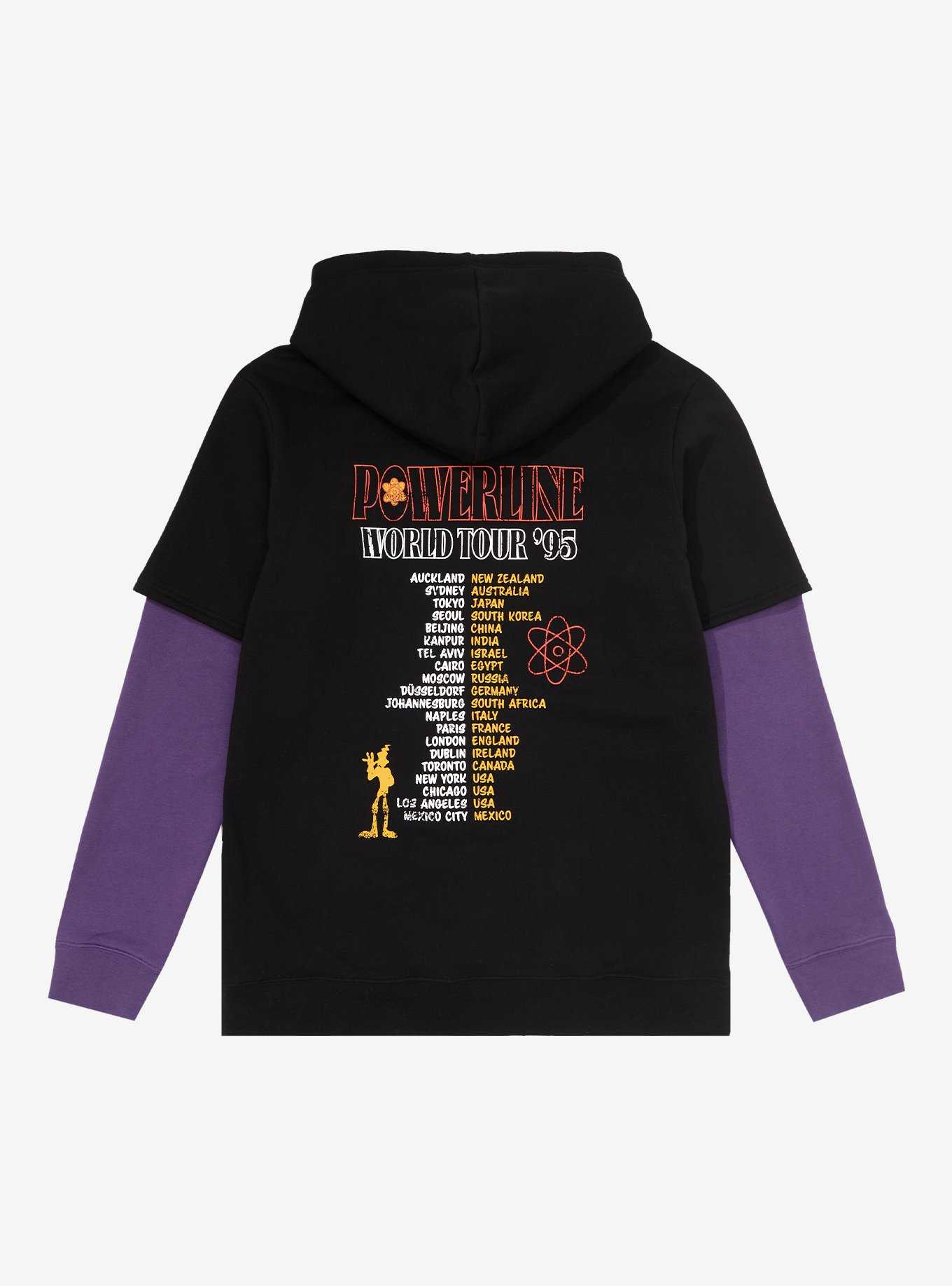 Disney A Goofy Movie Powerline World Tour Layered Hoodie - BoxLunch Exclusive, , hi-res