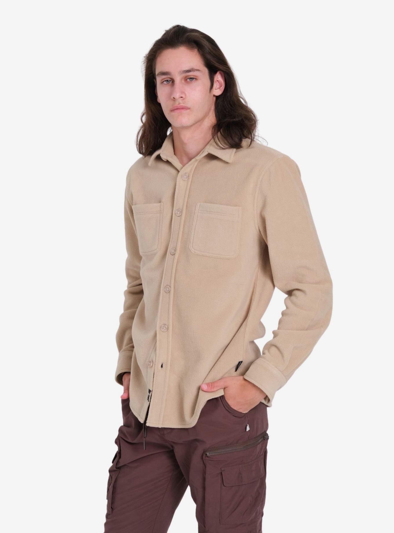 Khaki Heavy Knit Shacket, KHAKI, alternate