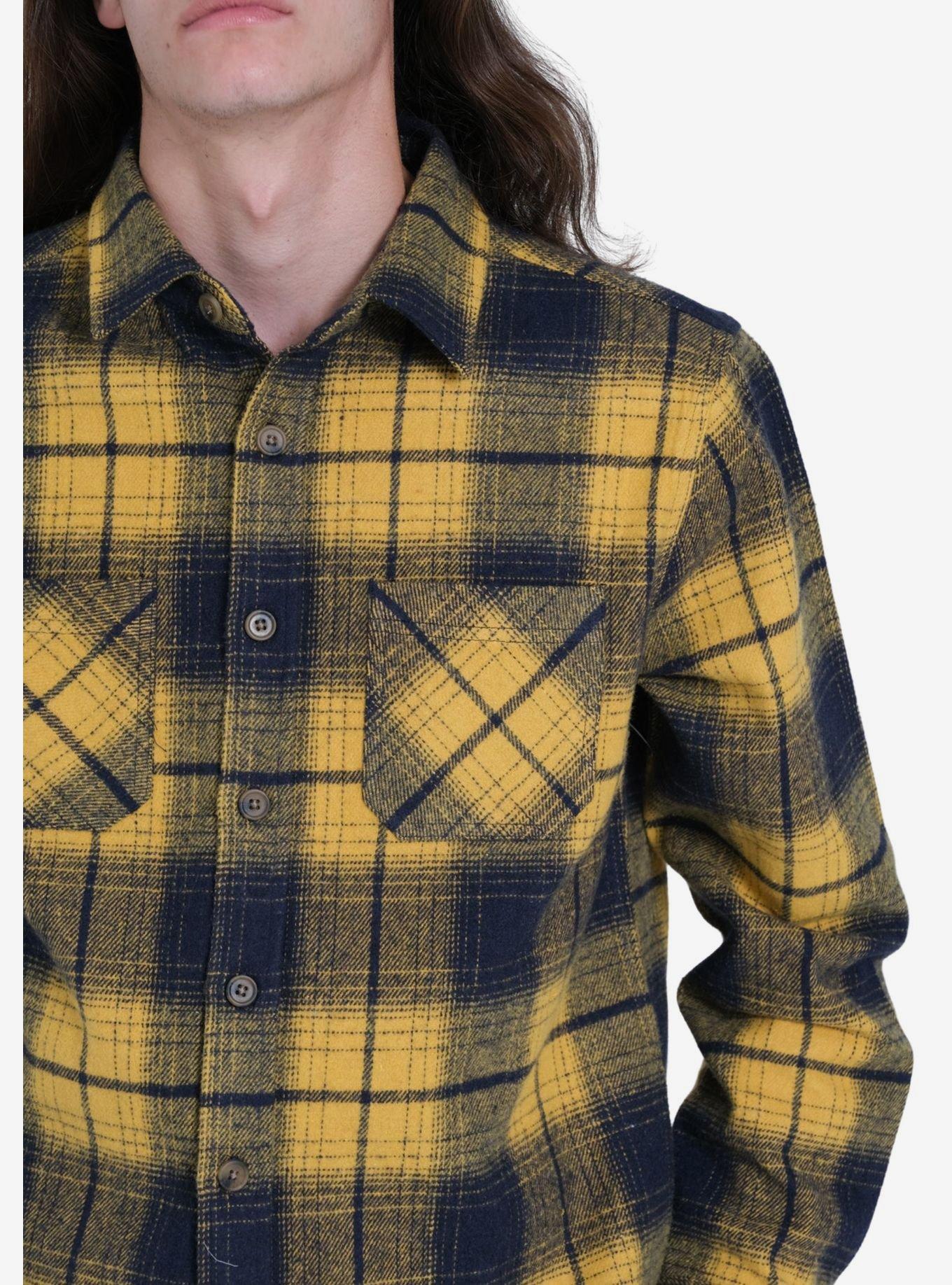 Mustard Heavy Flannel Shacket, MULTICOLOR, alternate