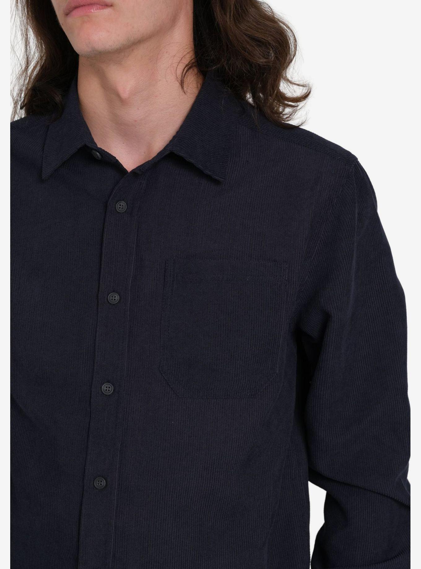 Navy Corduroy Button-Up, BLUE, alternate