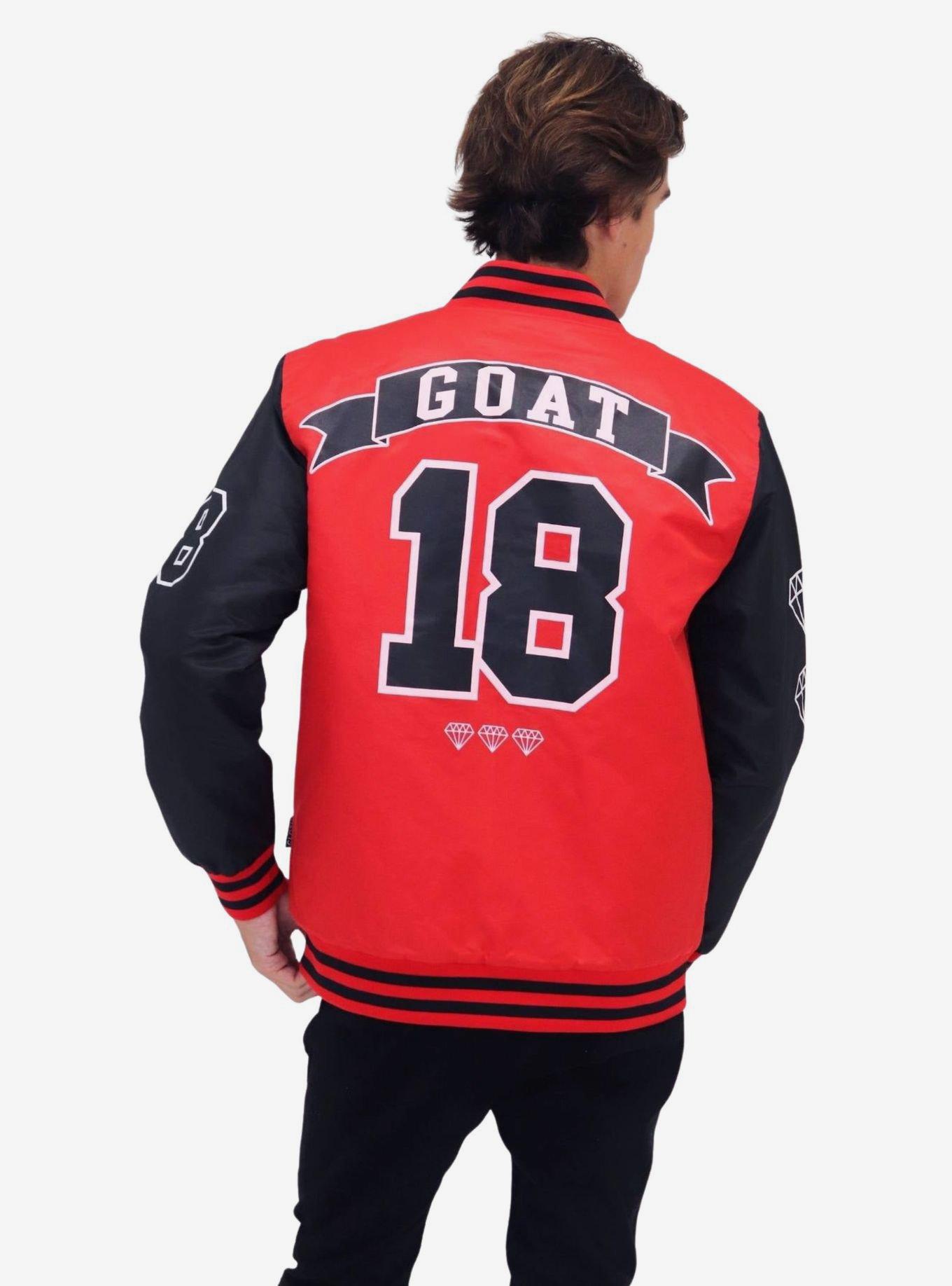 Red Goat Woven Bomber Jacket, RED, alternate