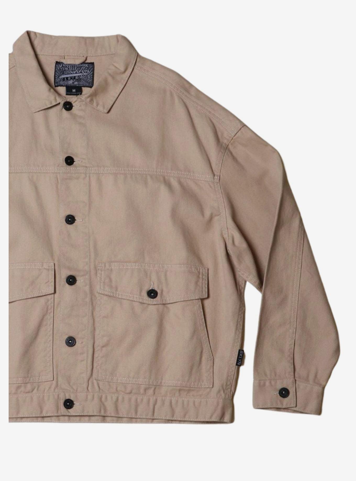 Sand Bull Denim Workwear Jacket, BEIGE, alternate