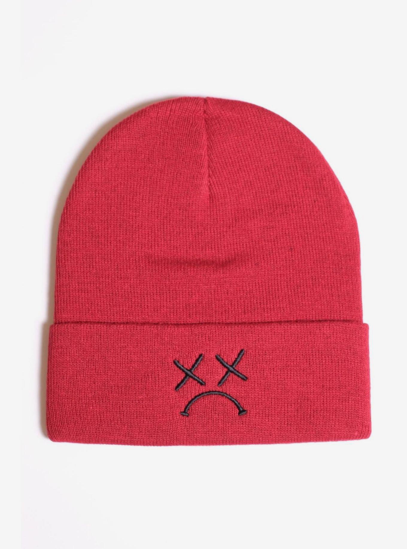 Xx Sad Face Beanie 2 Pack, , alternate