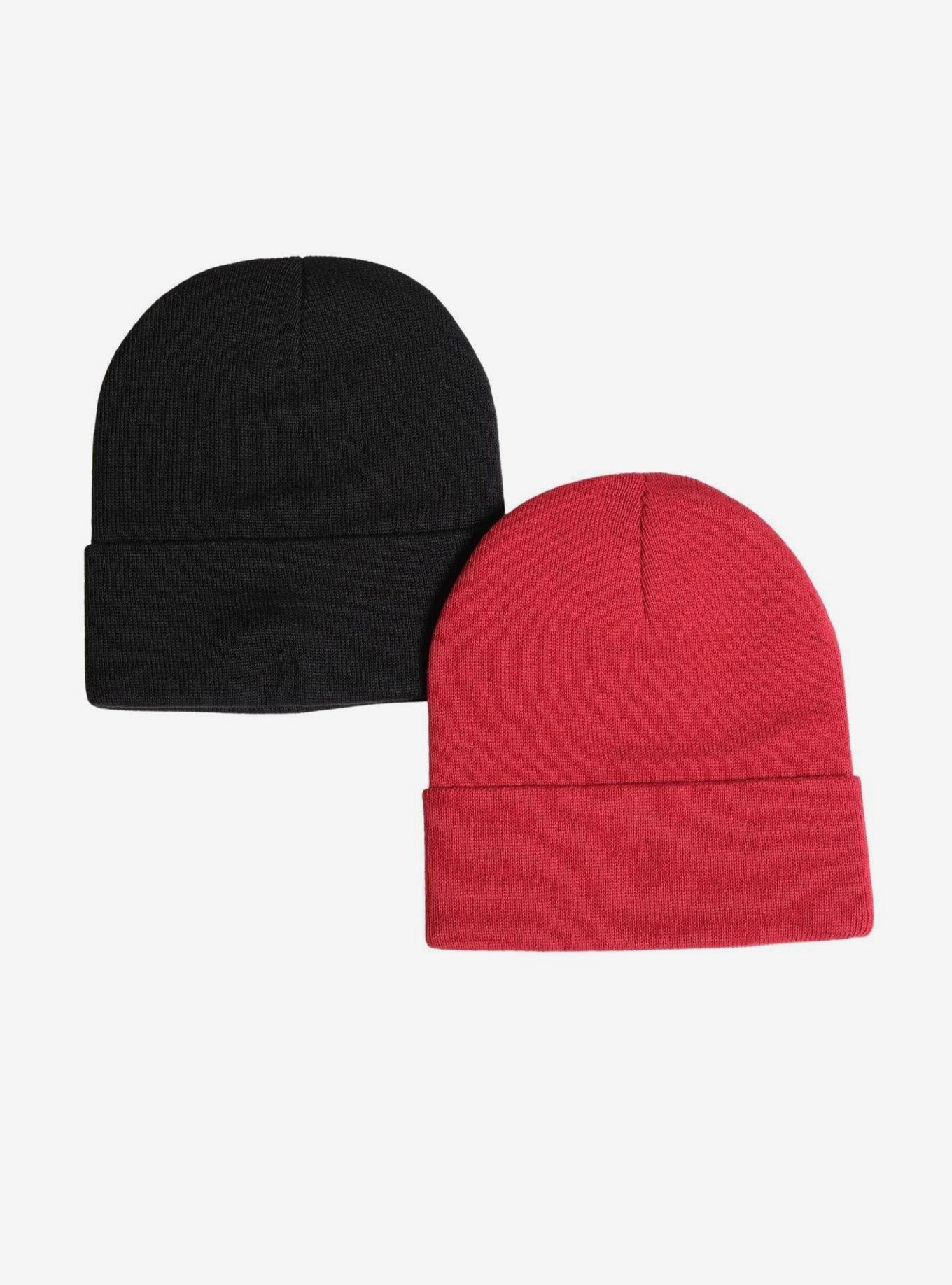 Xx Sad Face Beanie 2 Pack, , alternate