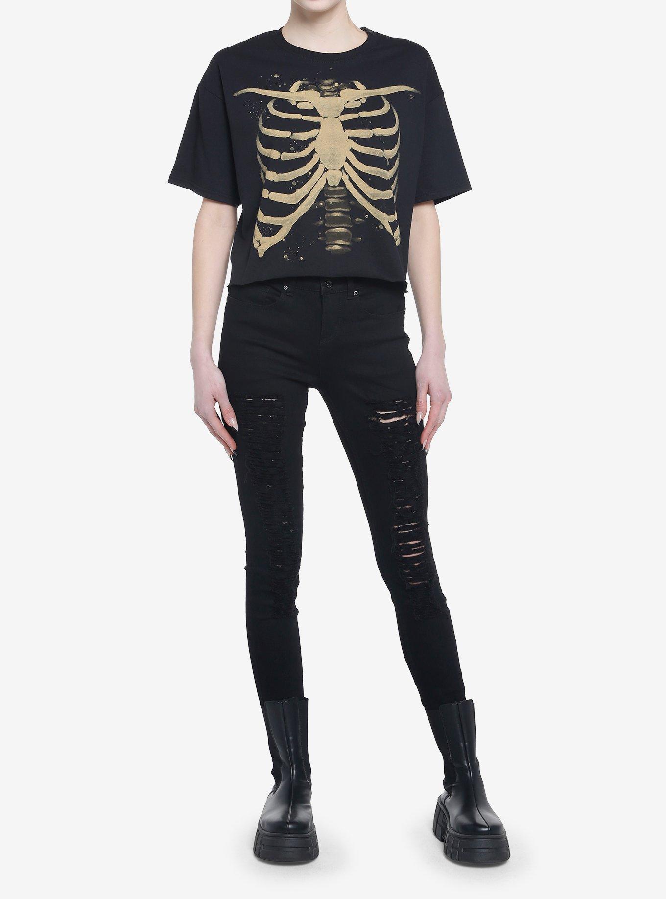 Rib Cage Girls Boxy Crop T-Shirt, , hi-res