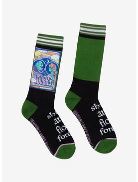 Shrek Lovers Tarot Card Crew Socks, , hi-res