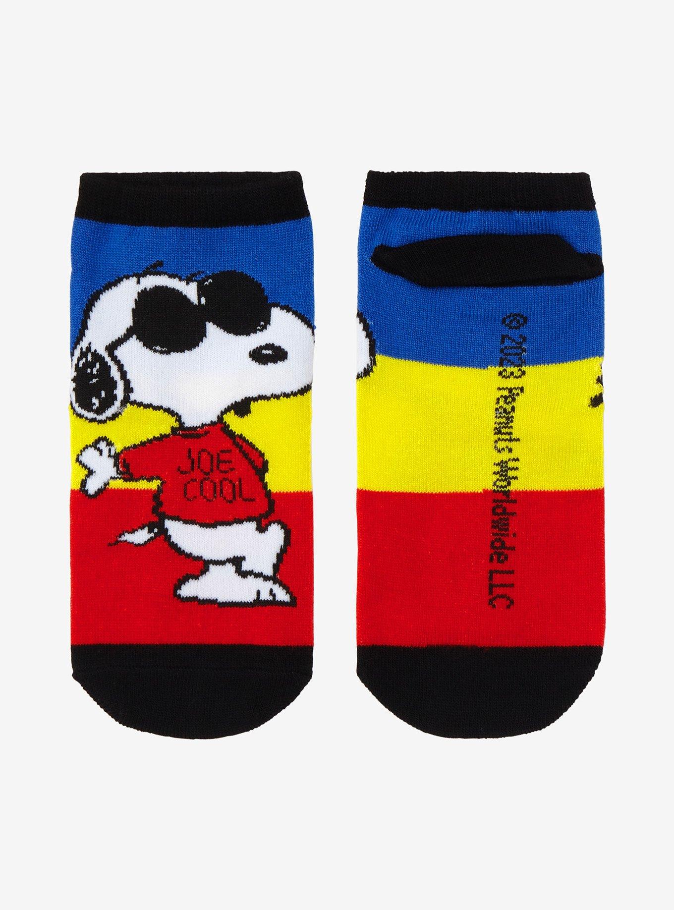 Peanuts Snoopy Sunglasses No-Show Socks, , alternate
