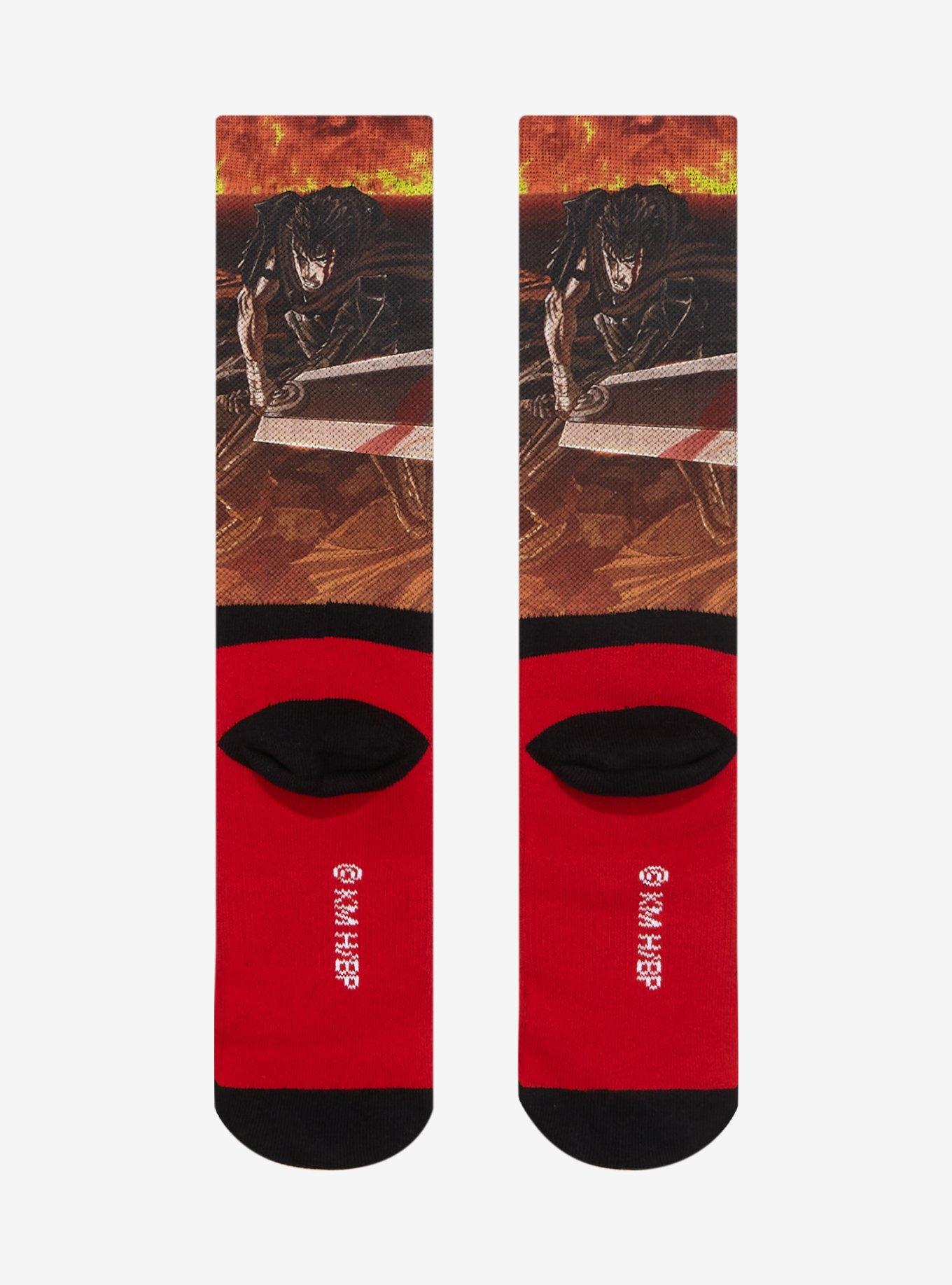 Berserk Guts Crew Socks, , alternate