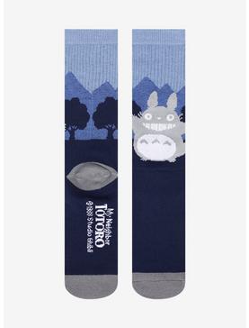 Studio Ghibli My Neighbor Totoro Mountain Scene Crew Socks, , hi-res