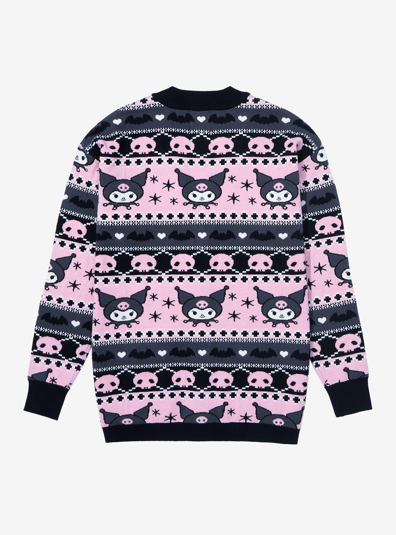 Sanrio Kuromi Patterned Cardigan - BoxLunch Exclusive, MULTI, alternate