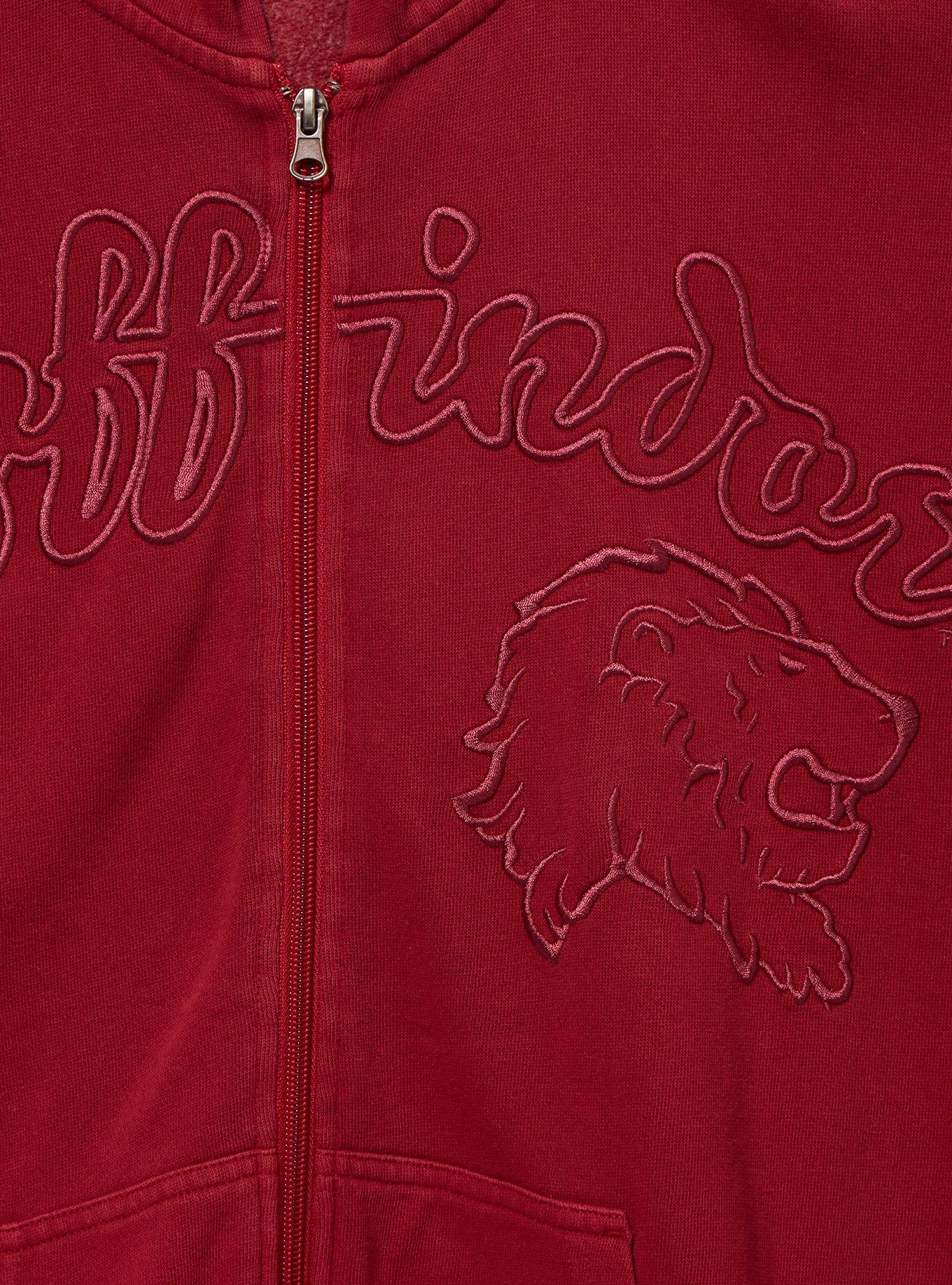 Harry Potter Gryffindor Logo Zippered Hoodie - BoxLunch Exclusive, LIGHT RED, alternate