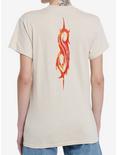 Slipknot Flame Eyes Boyfriend Fit Girls T-Shirt, BEIGE, alternate