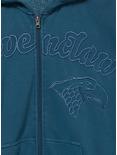 Harry Potter Ravenclaw Logo Zippered Hoodie - BoxLunch Exclusive, BLUE, alternate