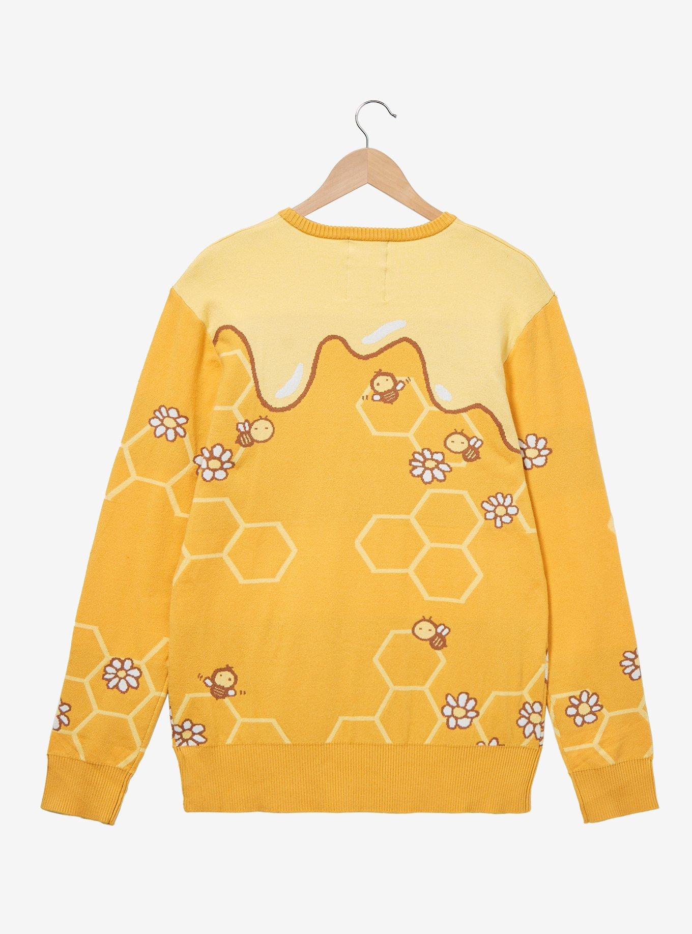 Sanrio Pompompurin Bee Costume Portrait Sweater - BoxLunch Exclusive, MUSTARD, alternate