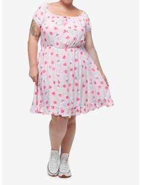 Cinnamoroll Strawberry Ruffle Dress Plus Size, , hi-res