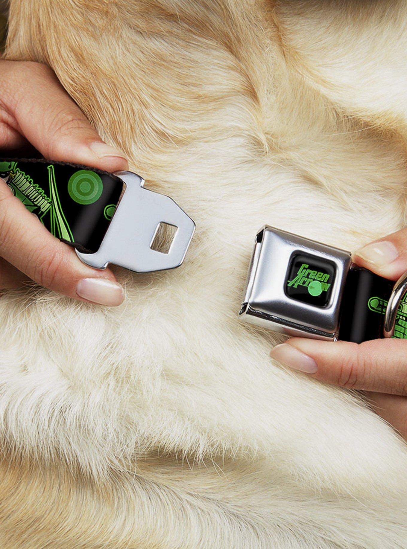 DC Comics Justice League Green Arrow Action Poses Seatbelt Buckle Dog Collar