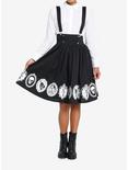 Thorn & Fable Grimm Fairy Tales Suspender Skirt, BLACK, alternate