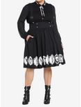 Thorn & Fable Grimm Fairy Tales Suspender Skirt Plus Size, BLACK, alternate