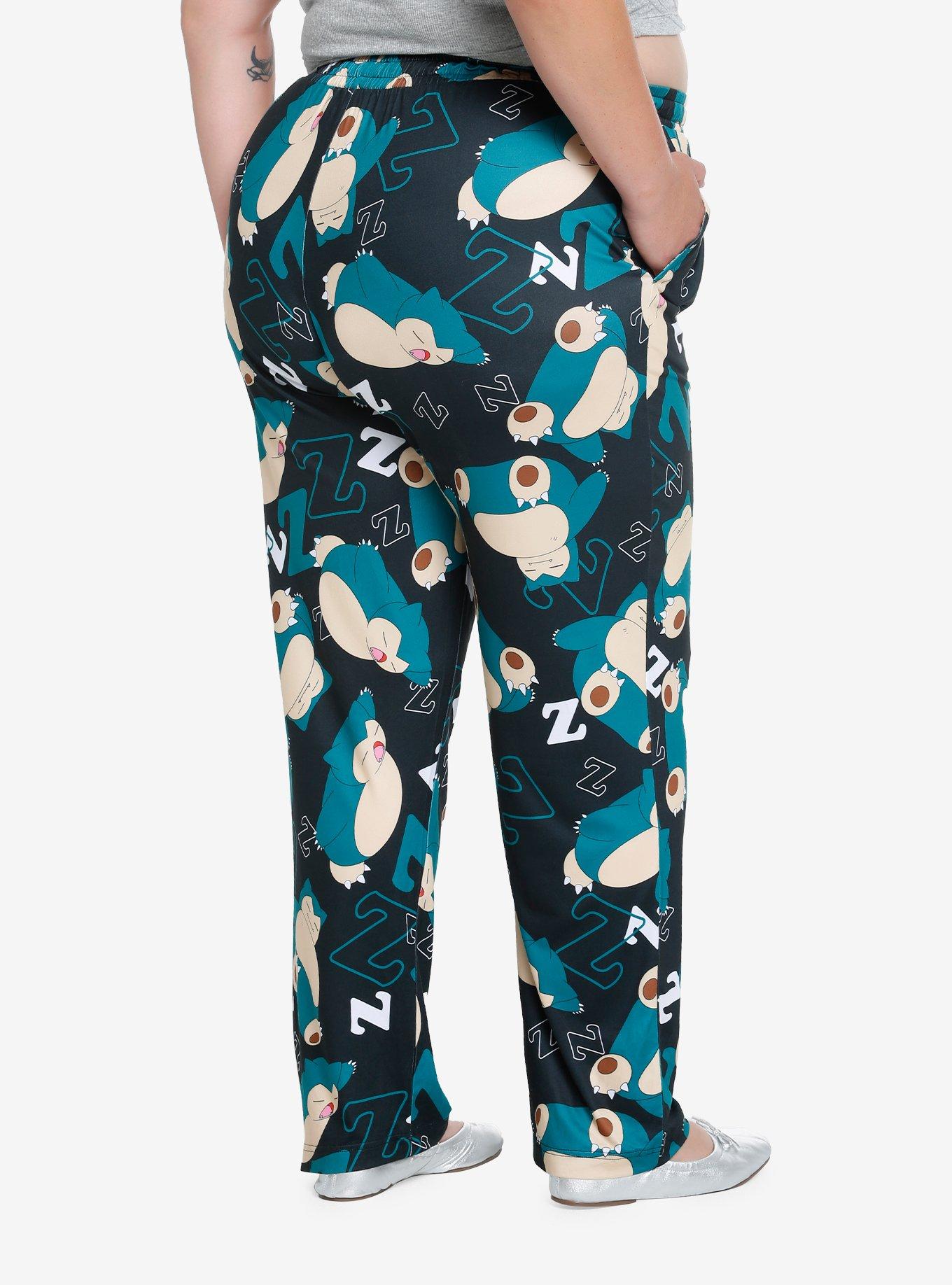 Pok&eacute;mon Snorlax Allover Print Women's Plus Size Sleep Pants - BoxLunch Exclusive, MULTI, alternate