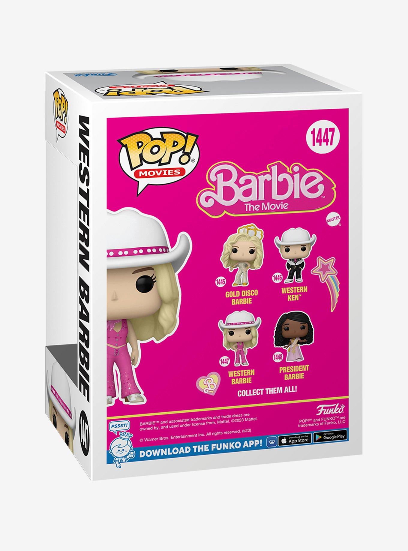 Funko Barbie The Movie Pop! Movies Western Barbie Vinyl Figure, , alternate