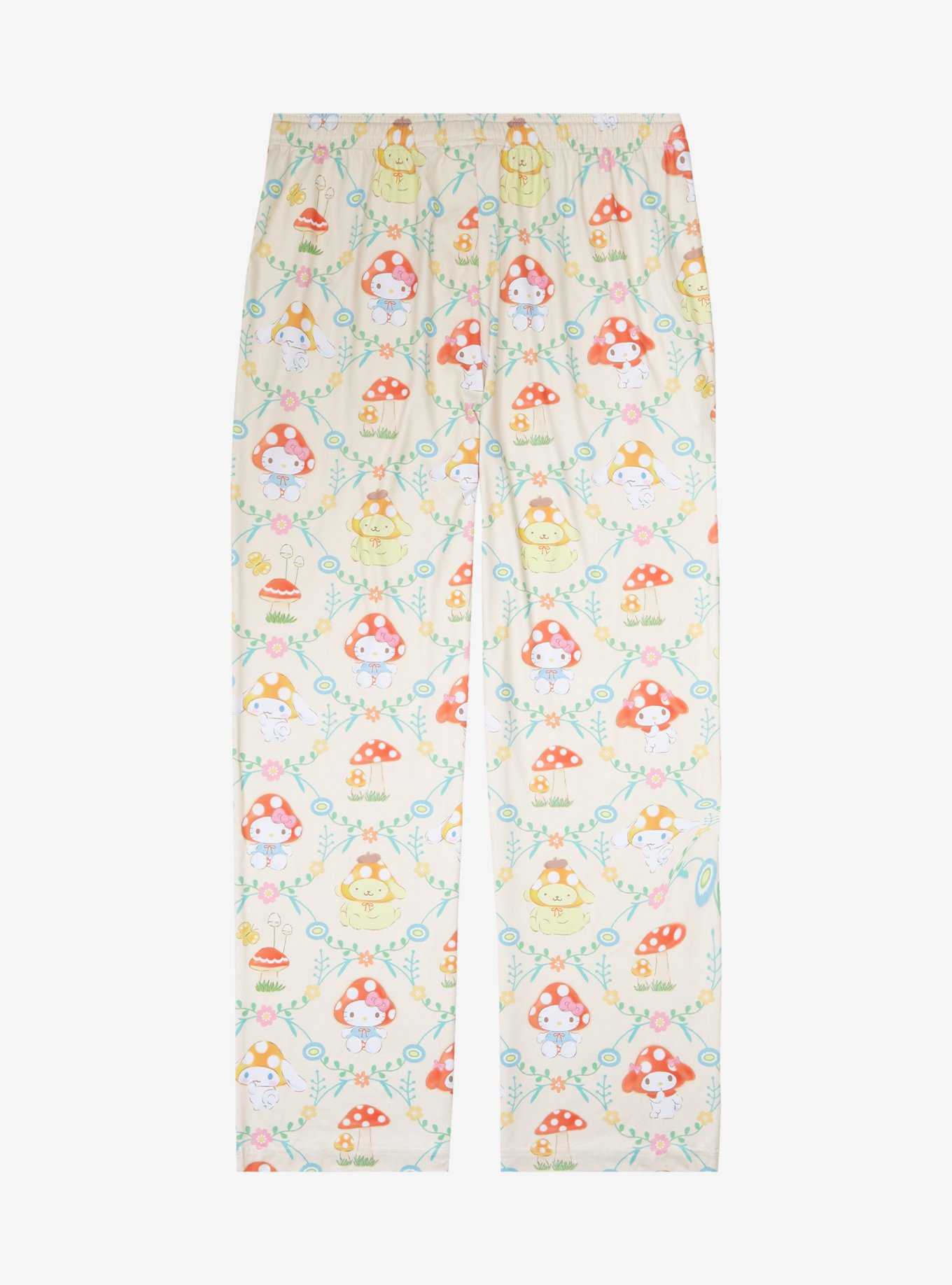Sanrio Hello Kitty and Friends Mushroom Allover Print Sleep Pants - BoxLunch Exclusive, , hi-res