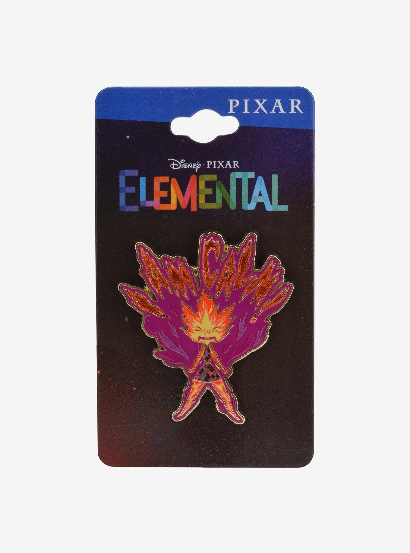 Disney Pixar Elemental I Am Calm Ember Stained Glass Enamel Pin - BoxLunch Exclusive, , alternate