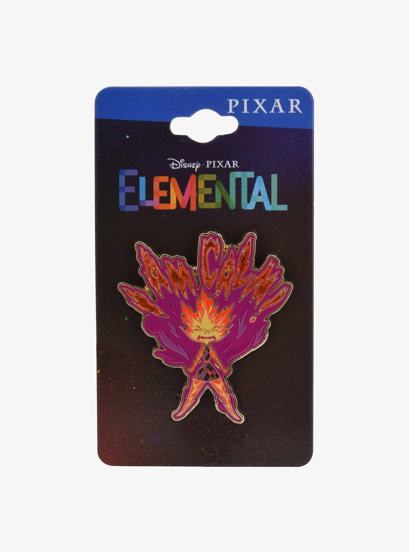 Disney Pixar Elemental I Am Calm Ember Stained Glass Enamel Pin - BoxLunch Exclusive, , hi-res