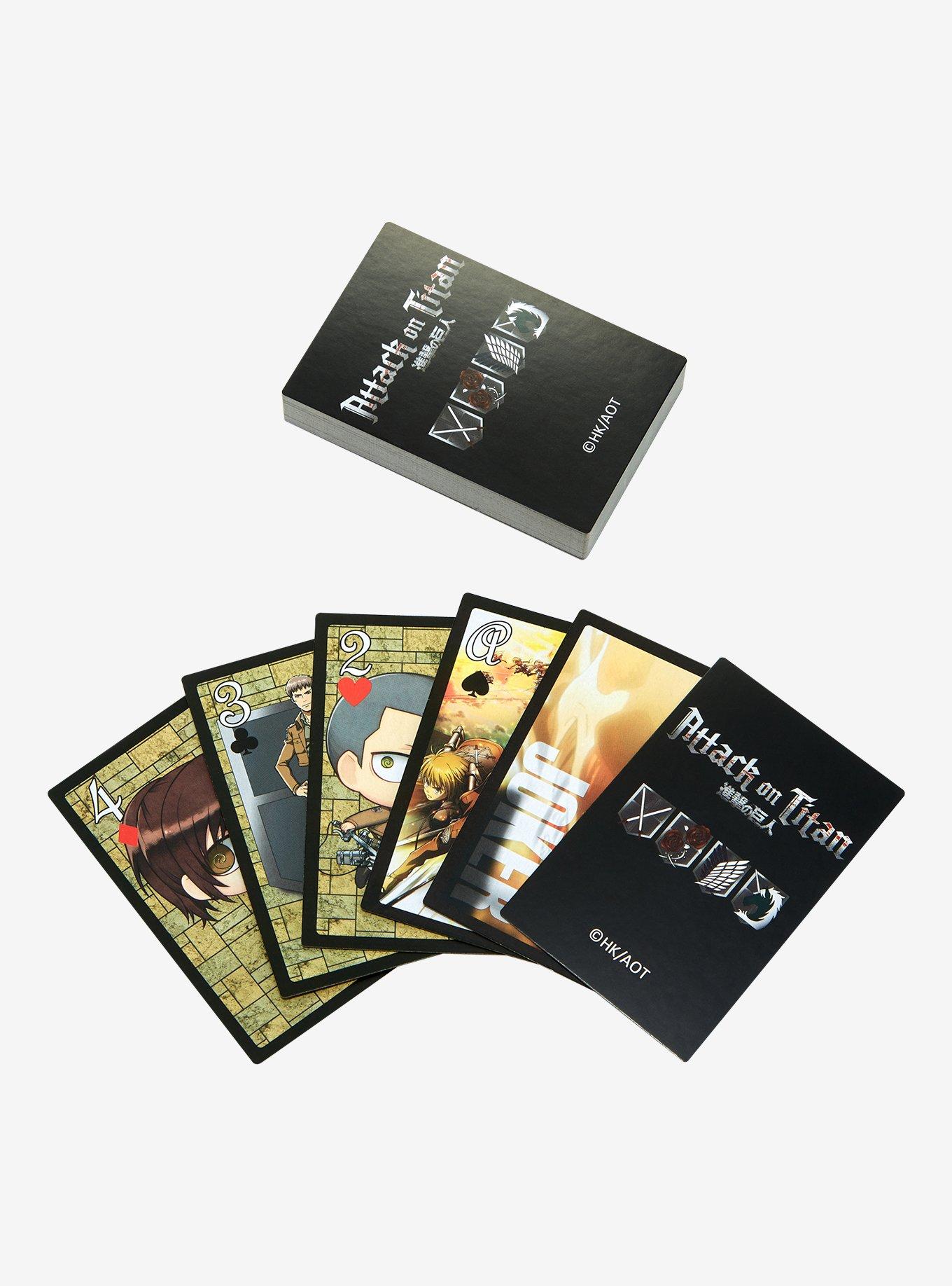 Attack On Titan Chibi Brick Playing Cards, , hi-res
