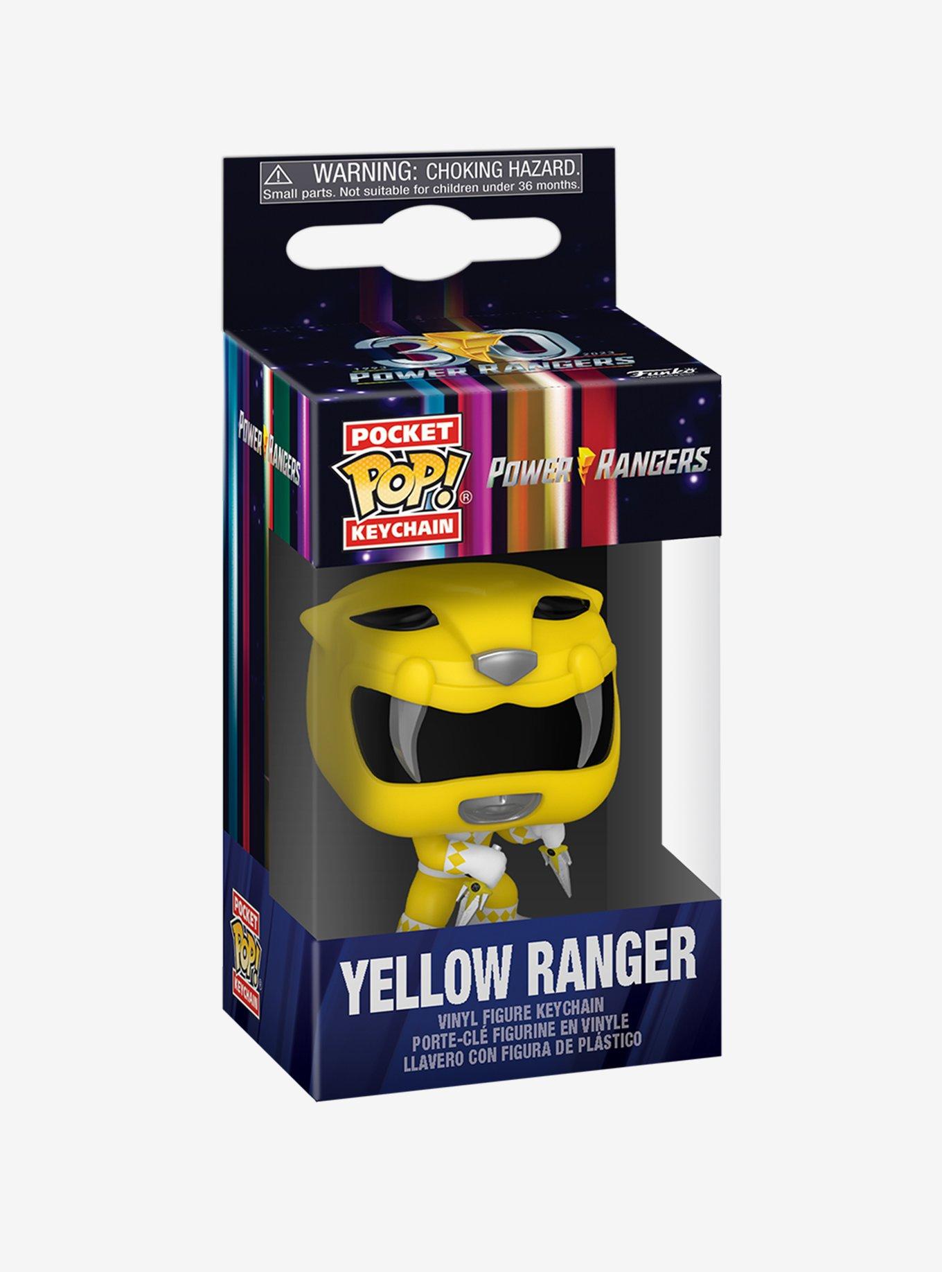 Funko Power Rangers Pocket Pop! Yellow Ranger Key Chain, , alternate