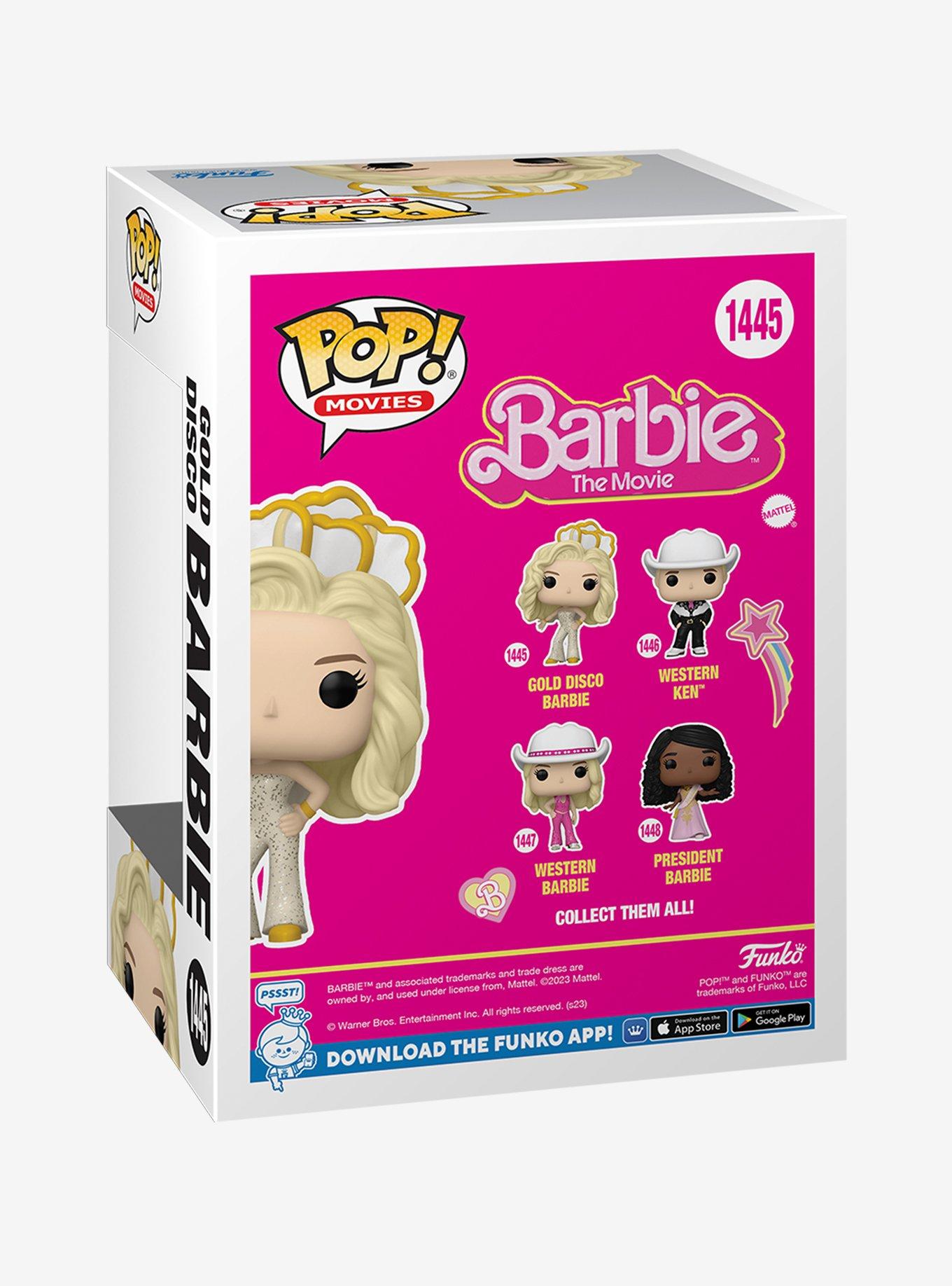 Funko Pop! Movies Barbie The Movie Gold Disco Barbie Vinyl Figure, , alternate
