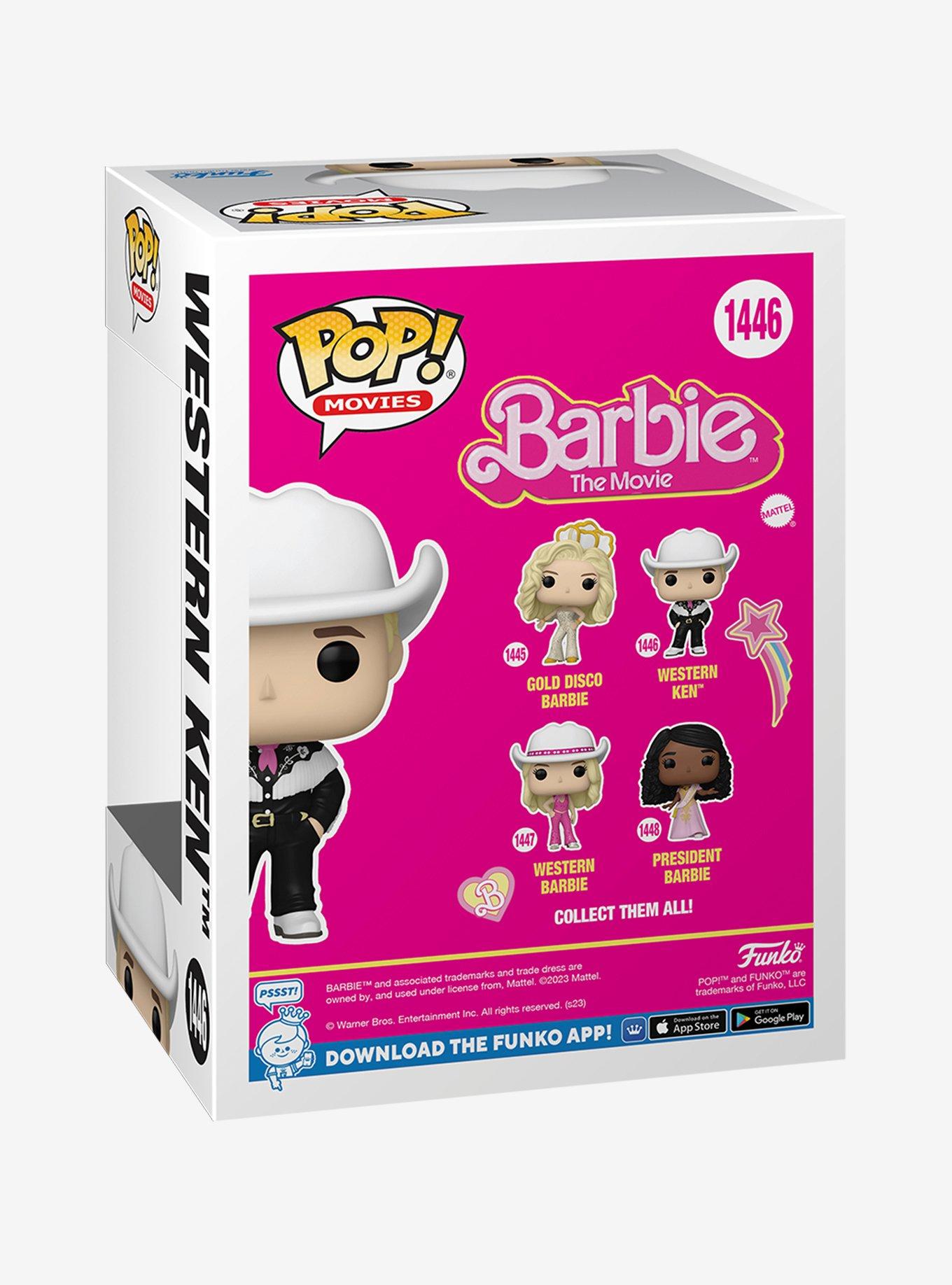 Funko Pop! Movies Barbie The Movie Western Ken Vinyl Figure, , alternate