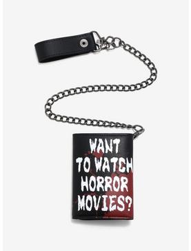 Scream Ghost Face Horror Movies Trifold Chain Wallet, , hi-res