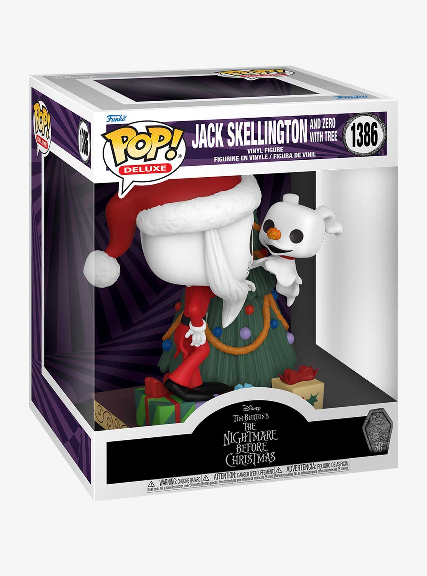 Funko Pop! Deluxe Disney The Nightmare Before Christmas Jack Skellington and Zero with Tree Vinyl Figure, , hi-res