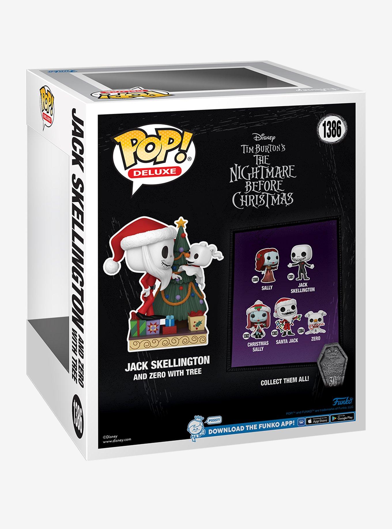 Funko Pop! Deluxe Disney The Nightmare Before Christmas Jack Skellington and Zero with Tree Vinyl Figure, , alternate