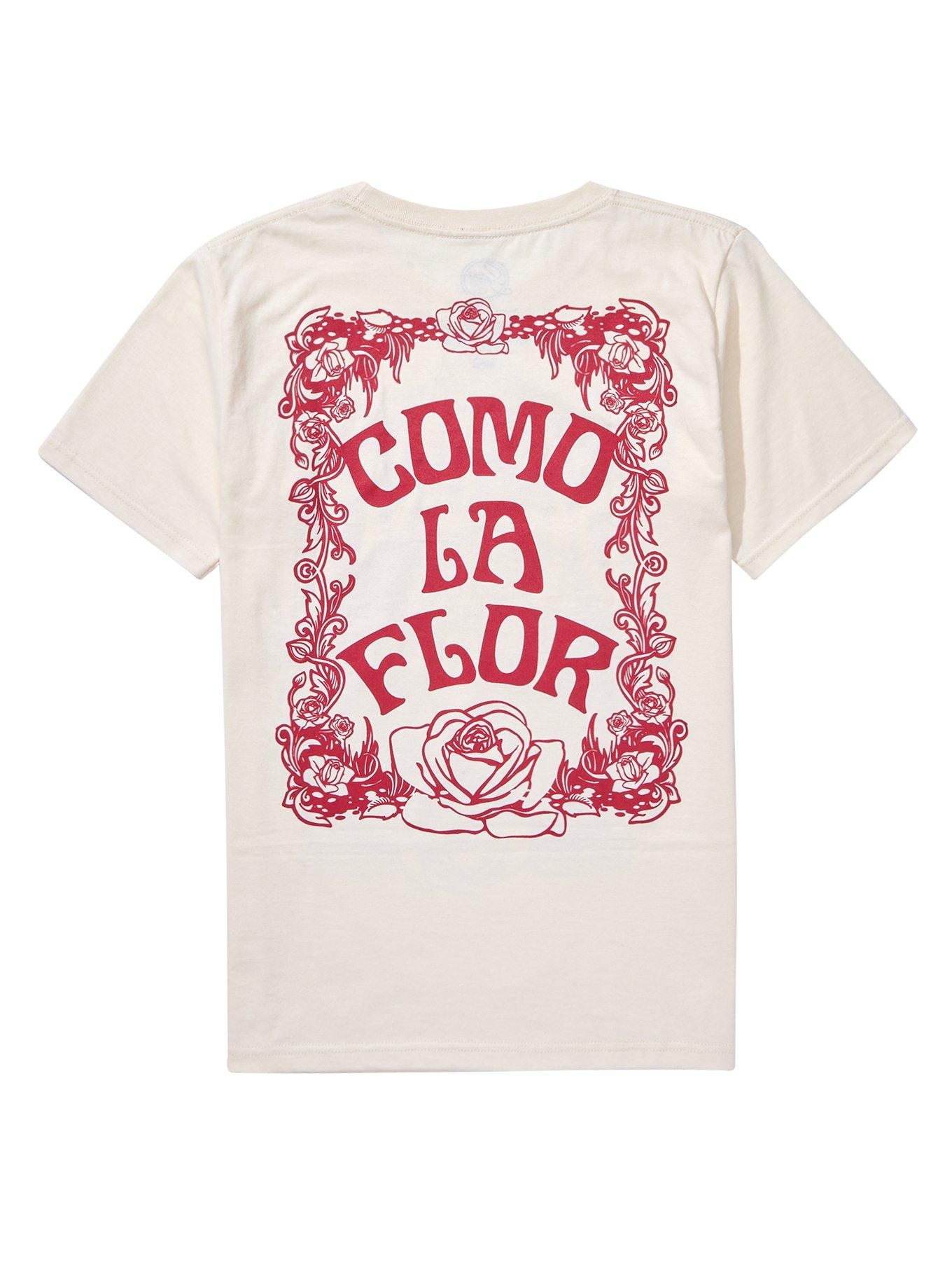 Selena Como La Flor Boyfriend Fit Girls T-Shirt, CREAM, alternate