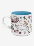 Disney Alice in Wonderland Icons Allover Print Mug, , alternate
