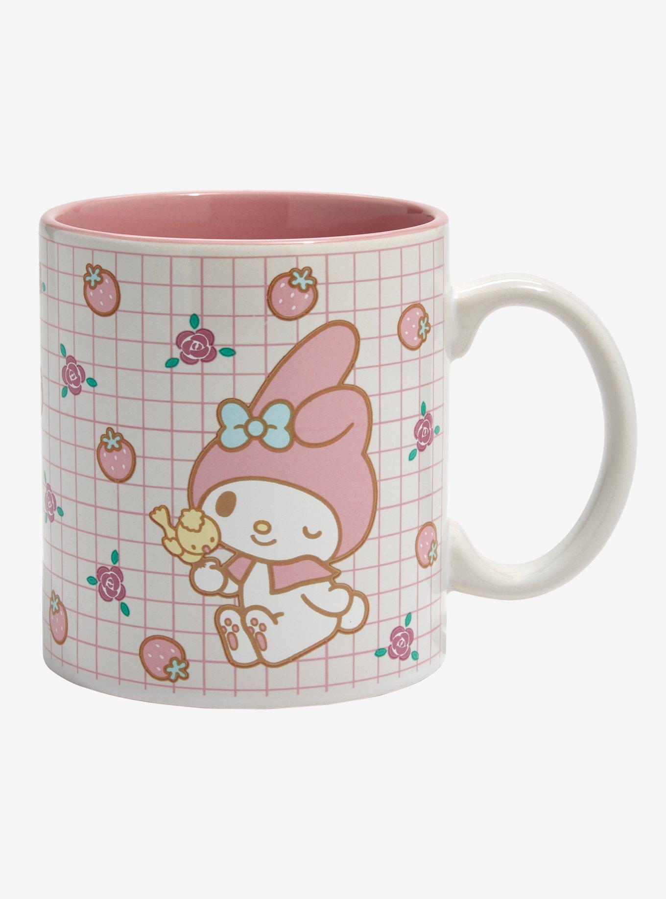 Sanrio My Melody Floral Grid Mug, , alternate