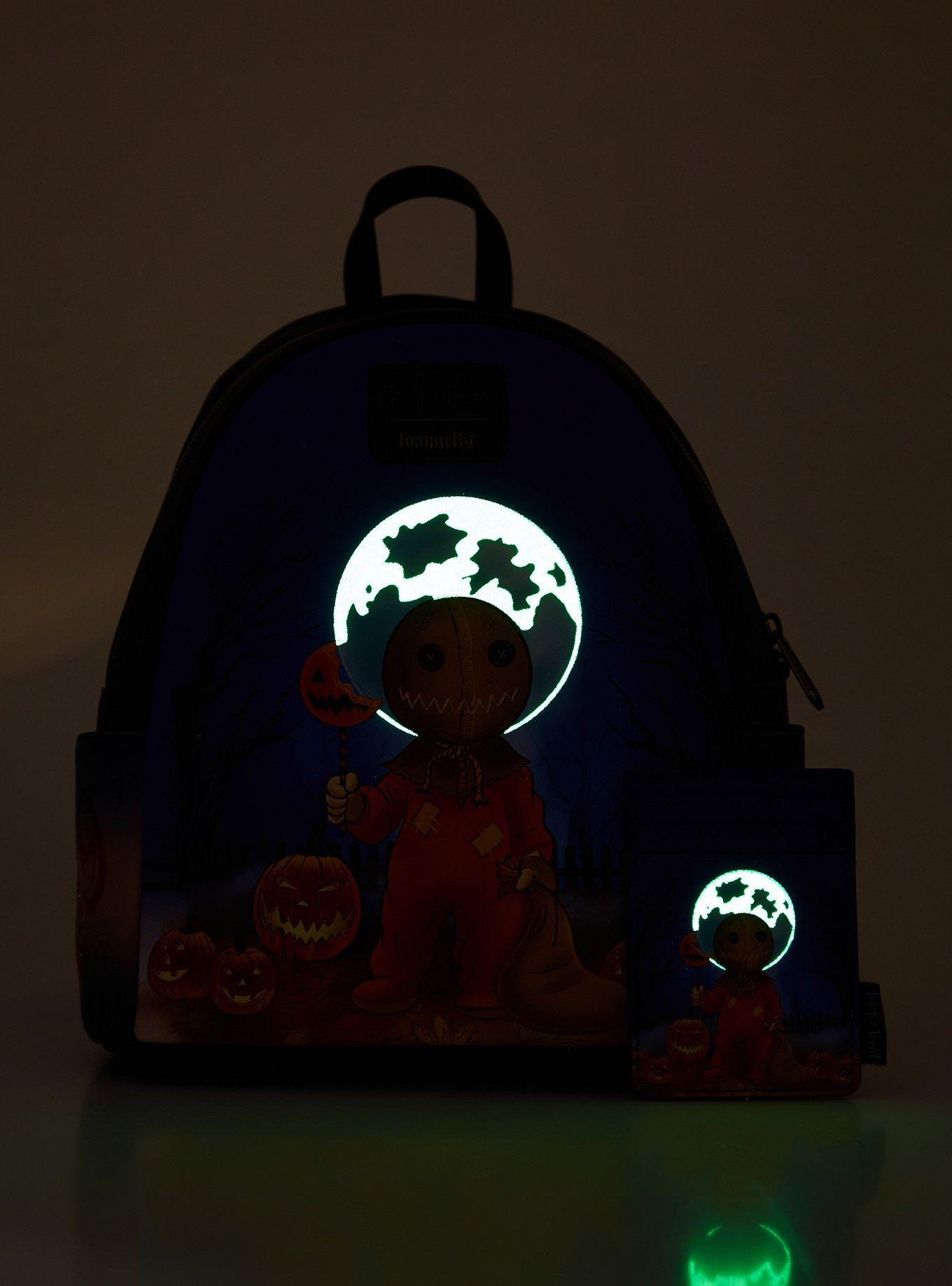 Loungefly Trick 'R Treat Glow-In-The-Dark Sam Mini Backpack, , alternate