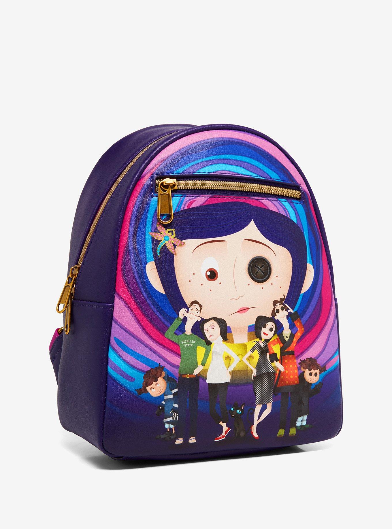 Loungefly Coraline Normal & Other World Group Mini Backpack, , alternate