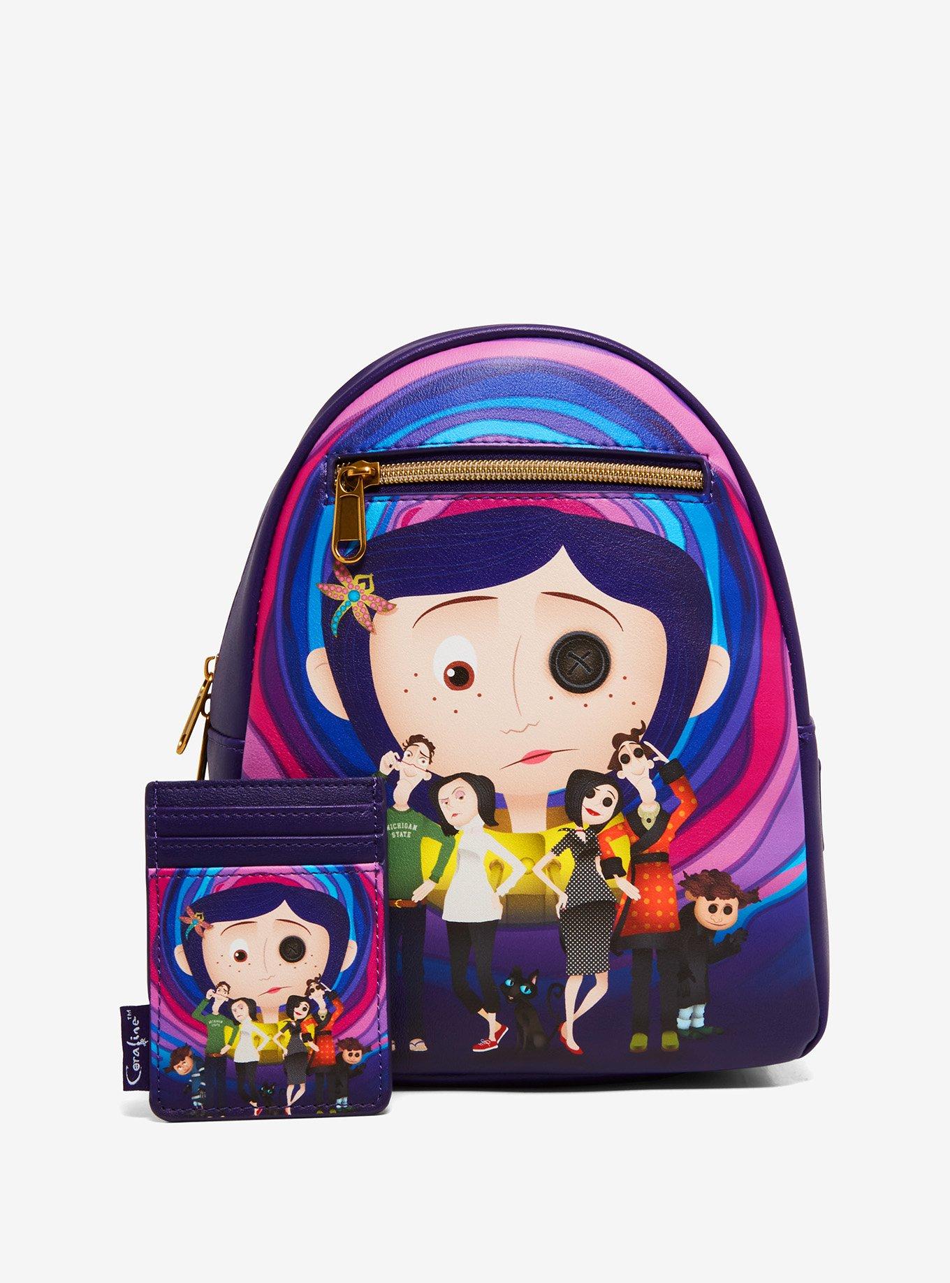 Loungefly Coraline Normal & Other World Group Mini Backpack, , alternate