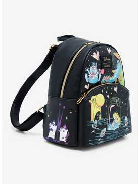 Loungefly Disney Alice In Wonderland Glow-In-The-Dark Characters Mini Backpack, , hi-res