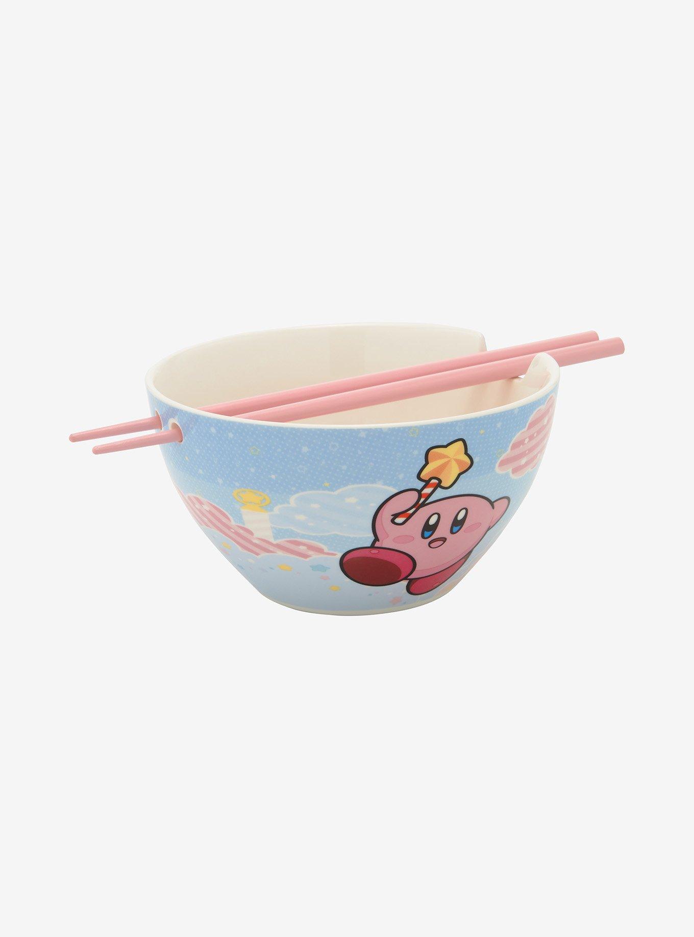 Nintendo Kirby Clouds Ramen Bowl With Chopsticks, , alternate