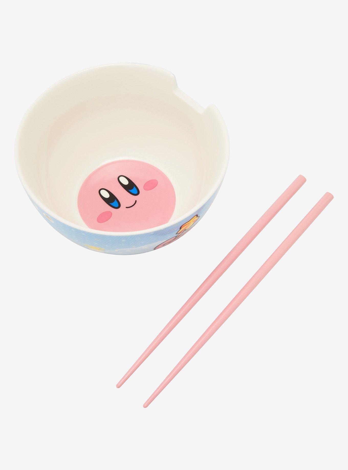 Nintendo Kirby Clouds Ramen Bowl With Chopsticks, , alternate